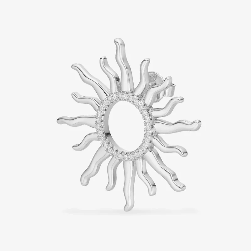 BOUCLE D'OREILLE SUNNY SILVER – Image 4