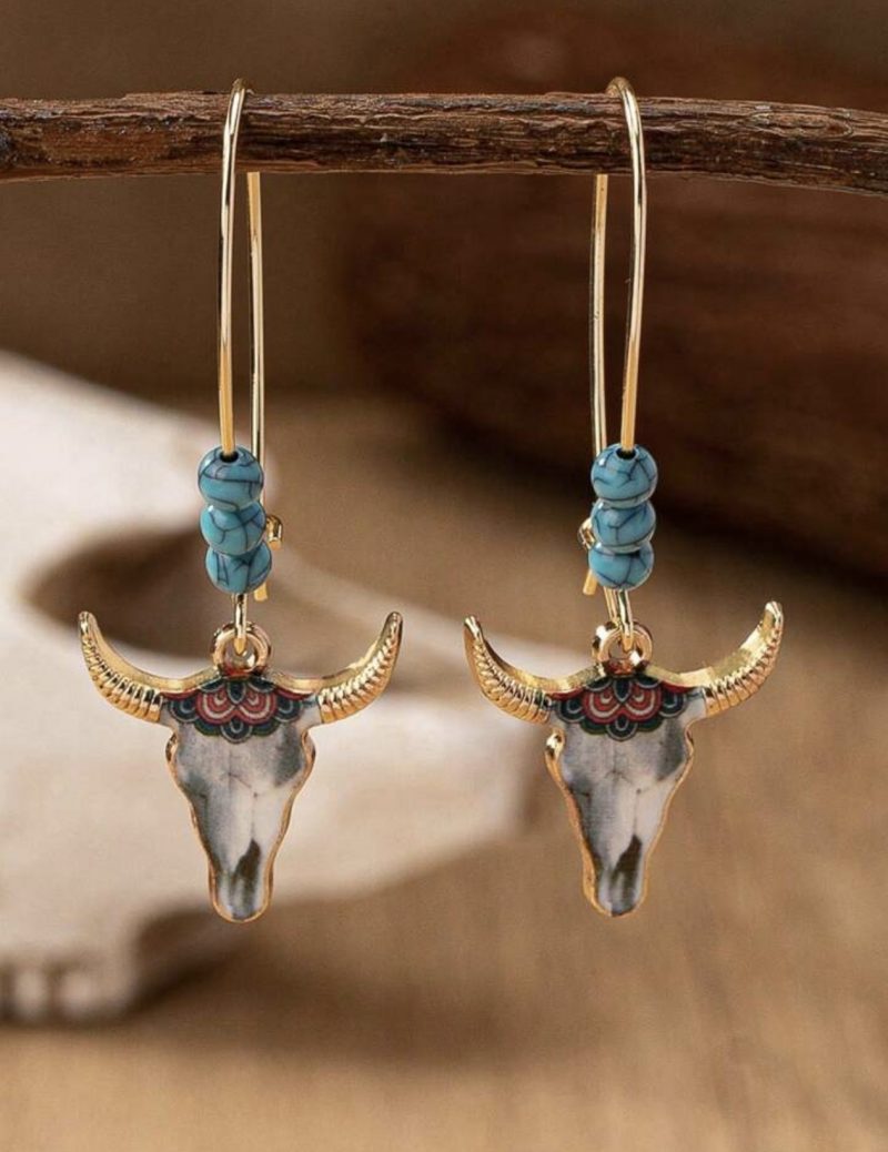 BOUCLES D'OREILLES WESTERN NEUVES